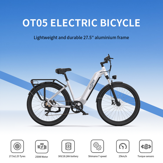 OTO5 White ONESPORT ELECTRIC BICYCLE