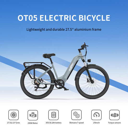 OTO5 Blue Gray ONESPORT ELECTRIC BICYCLE