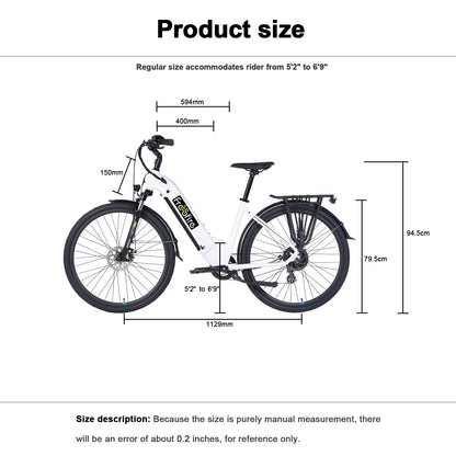 HVH-W2001 Step Thru Commuter Electric Bike