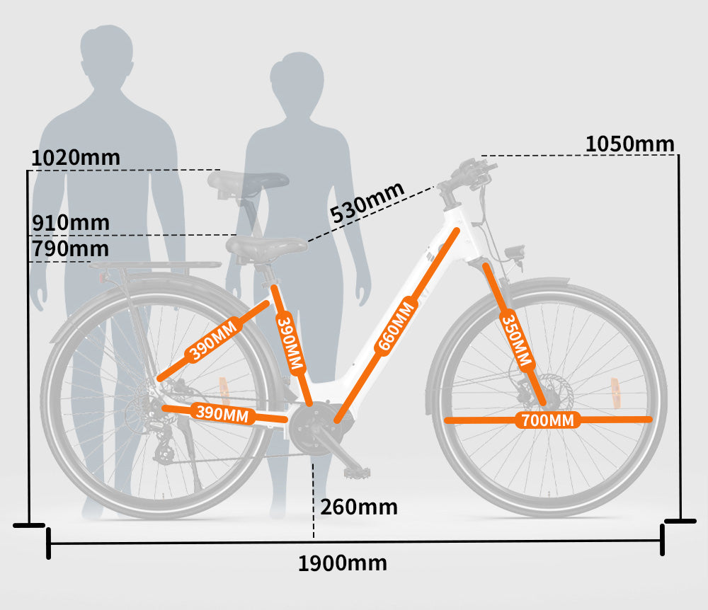 OT07-2 White ONESPORT Electric Bike