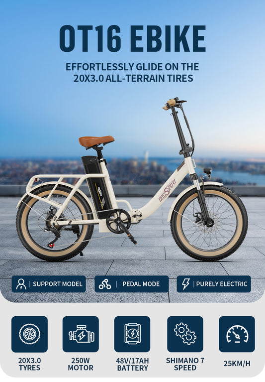 OT16-2 Off-white ONESPORT Electric Bike